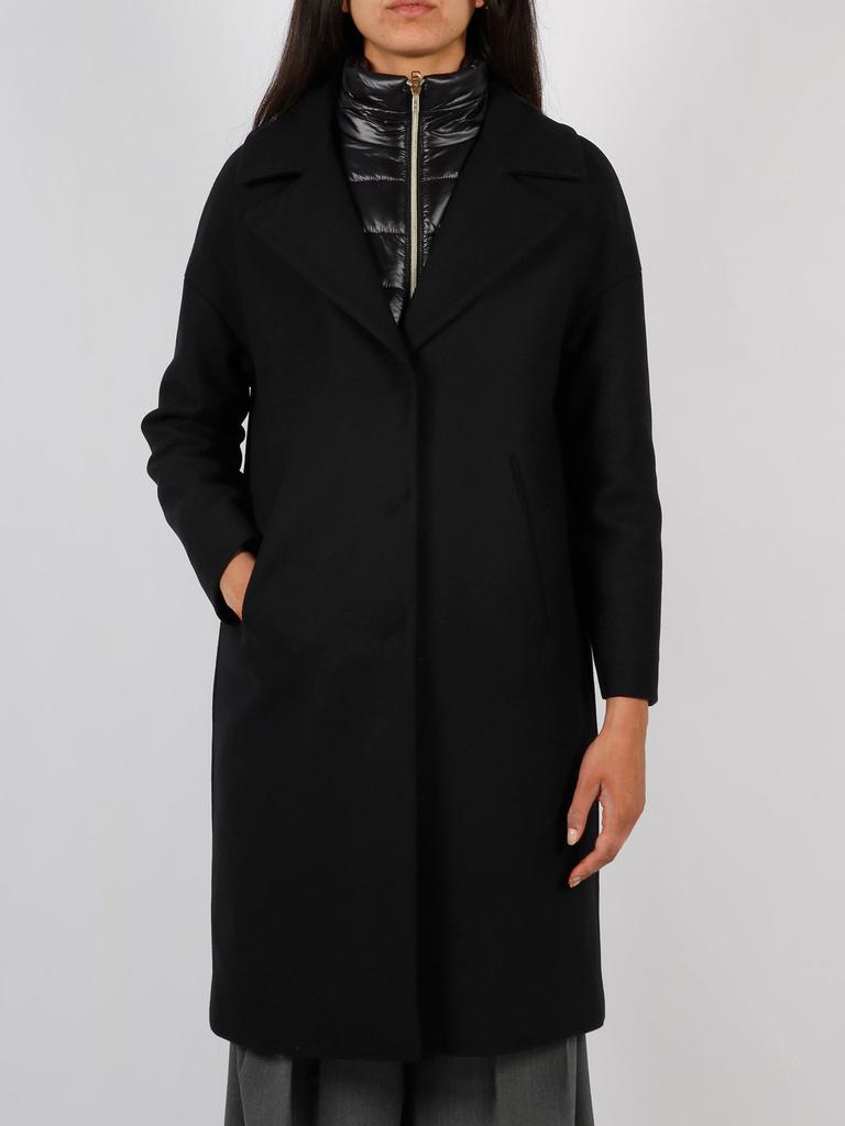 【送料&関税込】Herno Padded-collar Single-breasted Long Sle Herno Herno Padded-Collar Single-Breasted Long Sleeved Coat