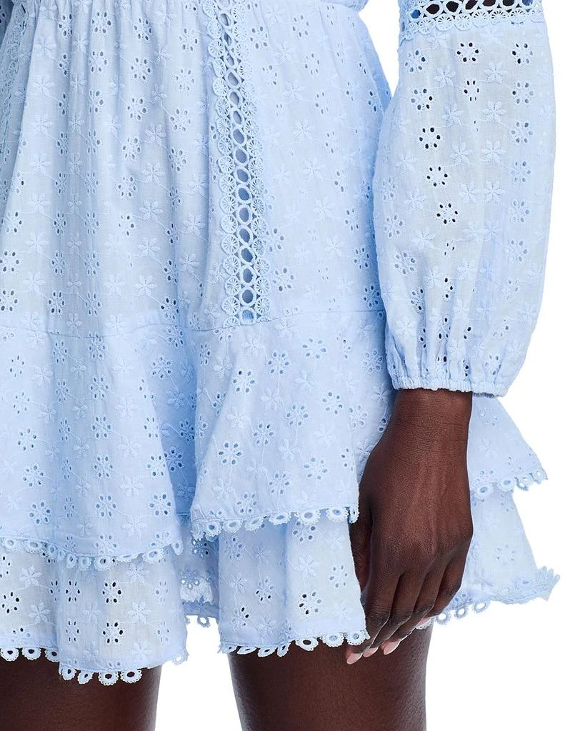 AQUA Eyelet Mini Dress - Exclusive 2
