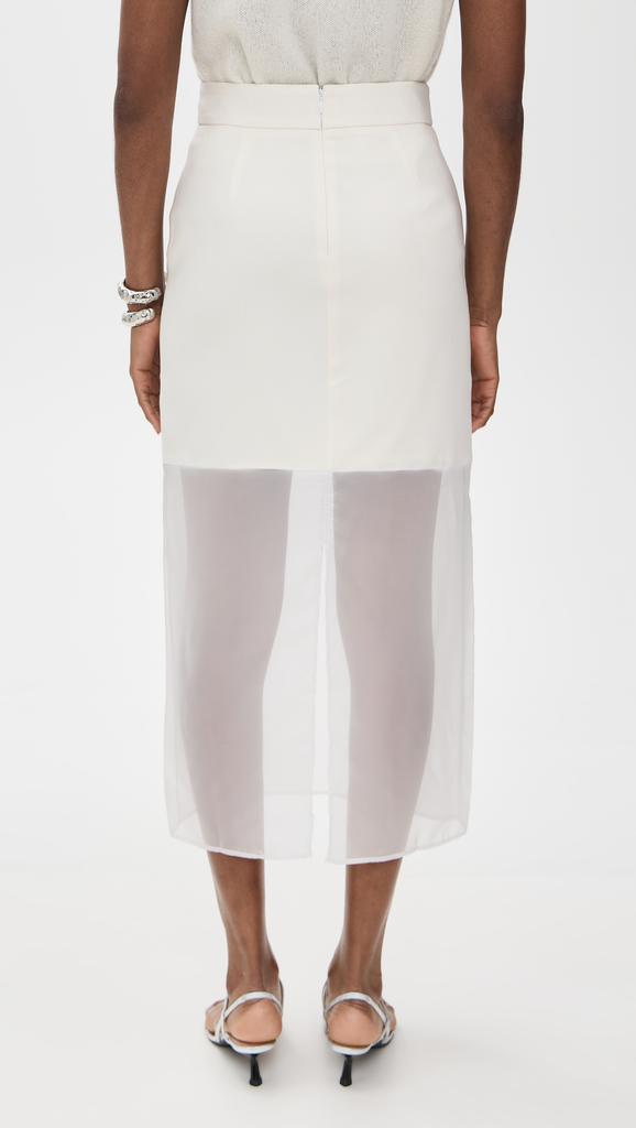 Pixie Market Skirt with Mesh Sheer Bottoms