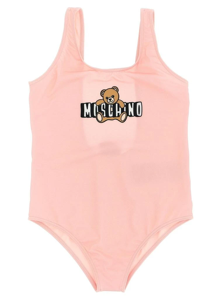Moschino Moschino Kids One-Piece Logo Printed Swimsuit