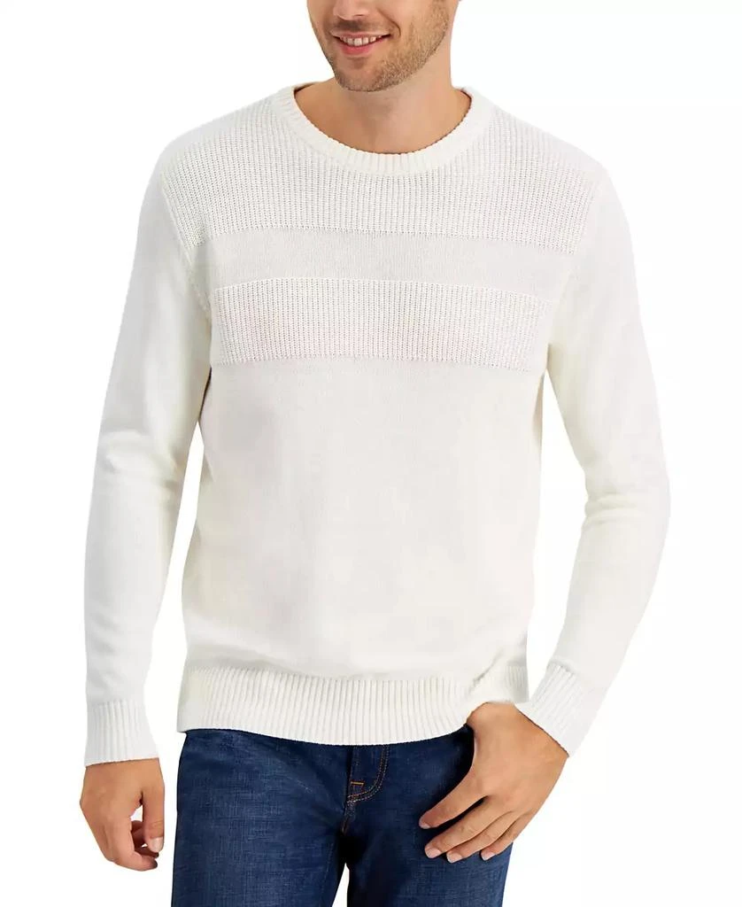 Club Room Men
s Textured Cotton Sweater, Created for Macy
s