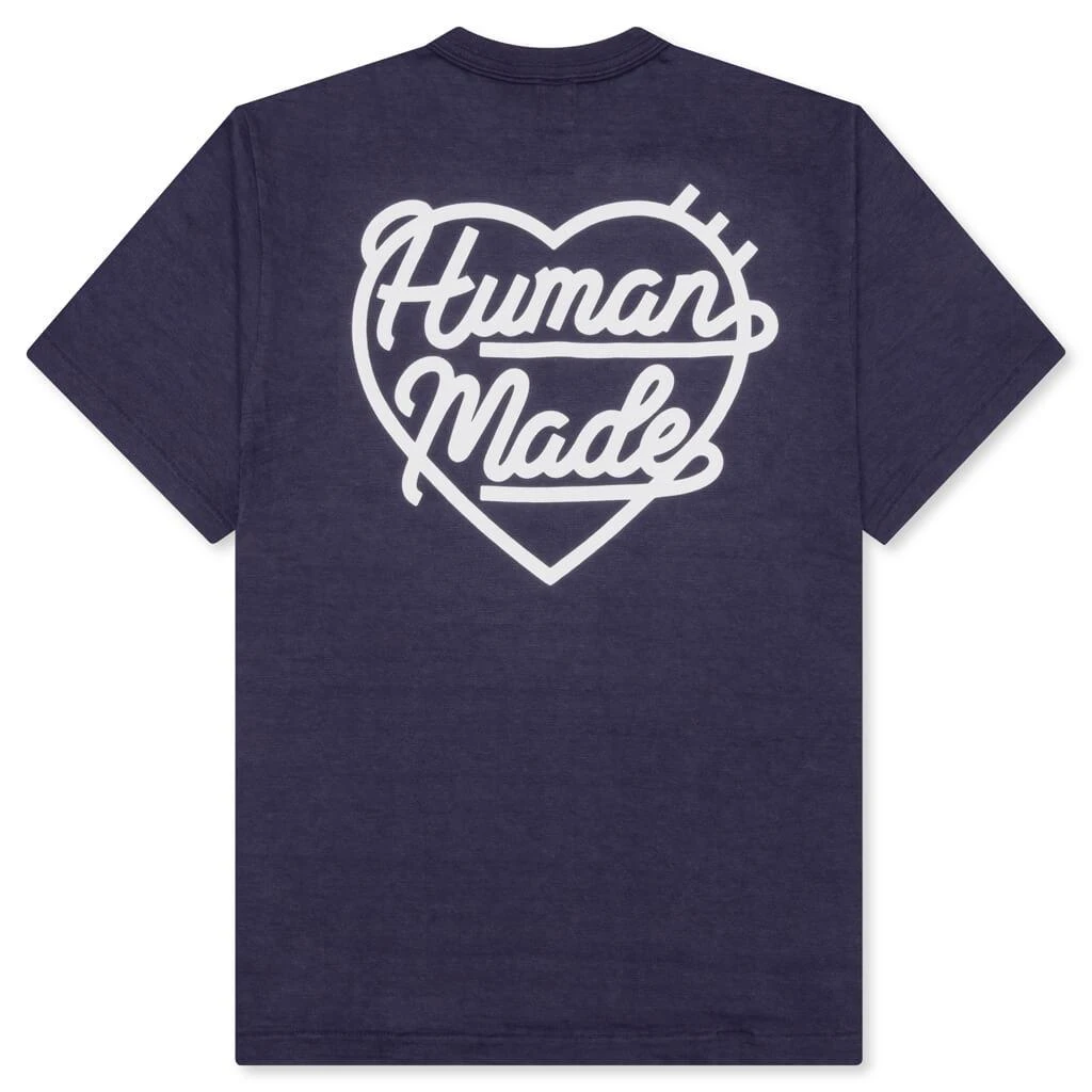 Human Made Heart Badge T-Shirt - Navy 2