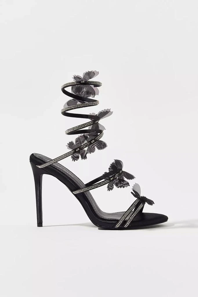 Azalea Wang Azalea Wang Aryana Rhinestone Ankle Wrap Sandal 3