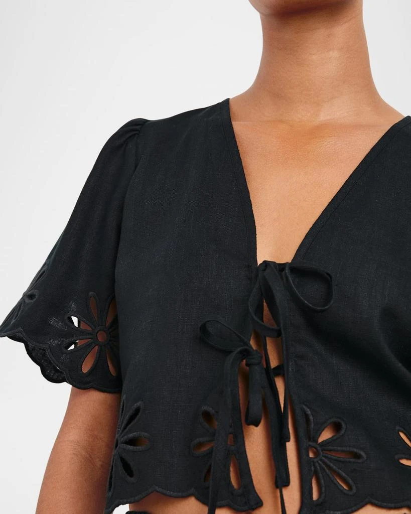 Rails Pari Eyelet Embroidered Crop Top 5