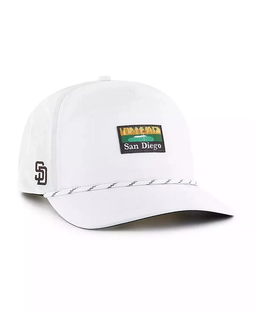 47 Brand Men's White San Diego Padres Vacation Golf Hitch Adjustable Hat 1