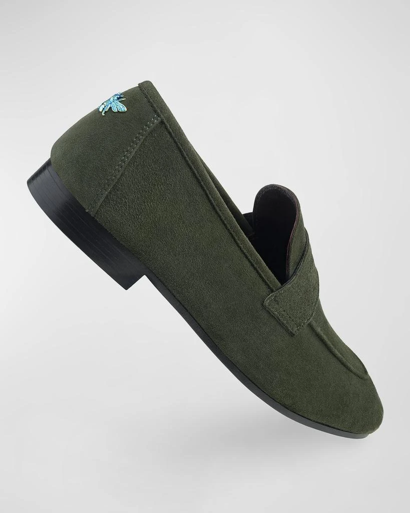 Bougeotte Flaneur Suede Penny Loafers 5