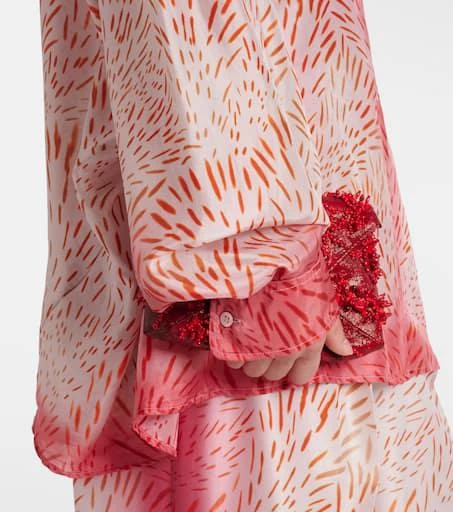 Dries Van Noten Printed silk shirt 5