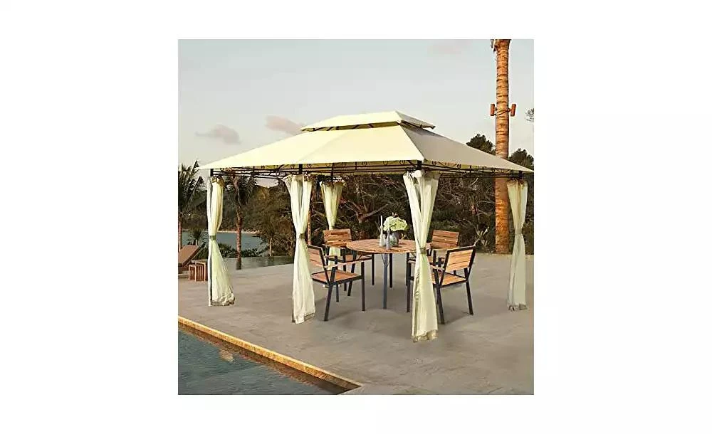 Mecale 10 Feet x 13 Feet Tent Canopy Shelter with Removable Netting Sidewall 1