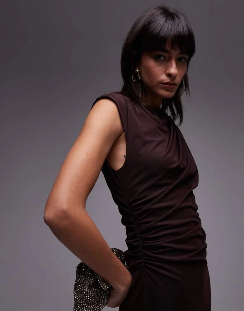 & Other Stories mesh midi dress with drape detail in brown On Sale Now with Up to 20% Off | Discover Exclusive Deals & Savings at BeyondStyle Authentic & Other & Other Stories mesh midi dress with drape detail in brown On Sale Now with Up to 20% Off | Discover Exclusive Deals & Savings at BeyondStyle Authentic & Other
