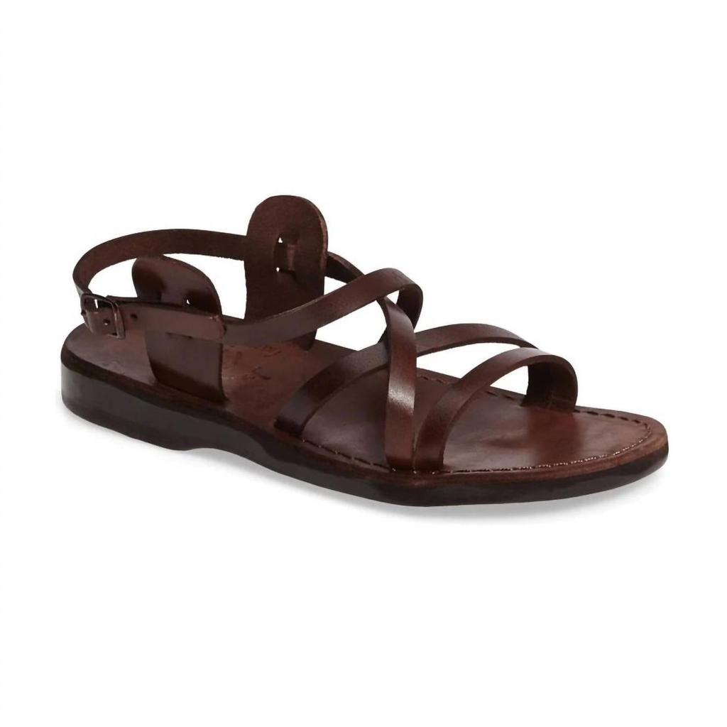 Jerusalem Sandals Tzippora Leather Strappy Slingback Sandal