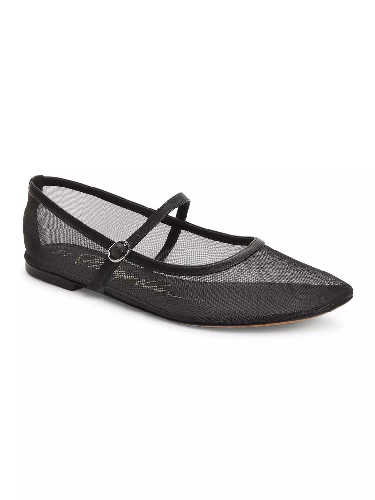 3.1 Phillip Lim Mesh Mary Jane Ballerina Flats