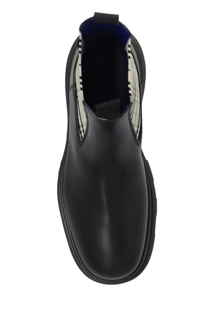 Burberry Burberry Creeper Check Pattern Chelsea Ankle Boots 4