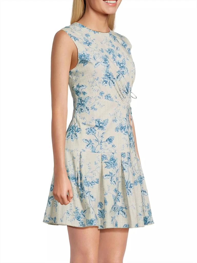 Agua by Agua Bendita Otoño Cut-Out Pleated Minidress 4