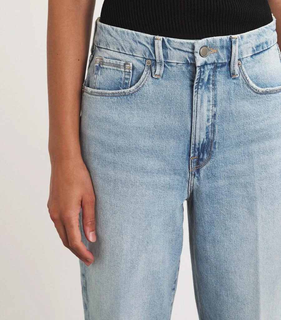 Good American Good Boy Straight Cropped Jeans 6