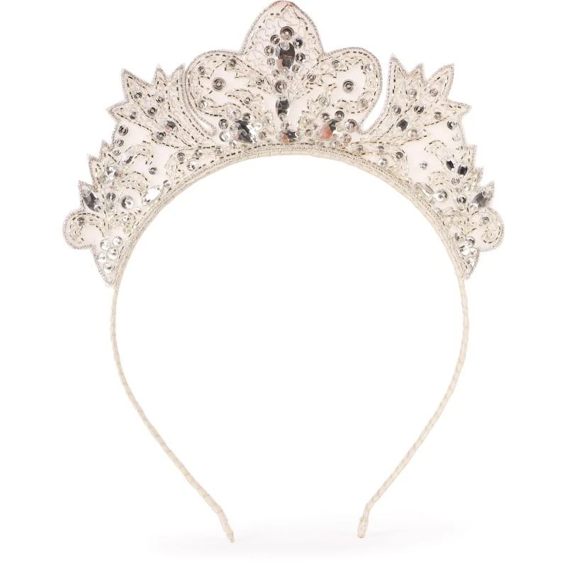 Tutu Du Monde Rhinestone hairband crown in beige 1