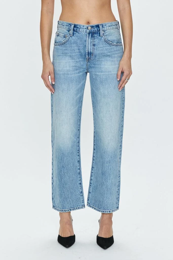 Pistola Denim Lexi Mid Rise Bowed Straight - Bowie 2