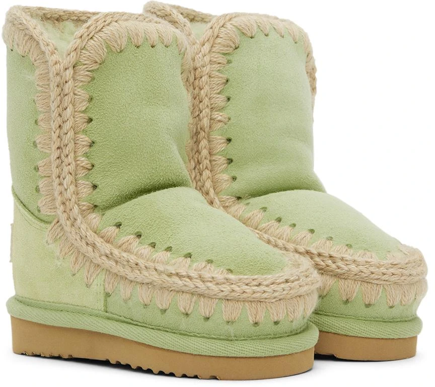 Mou SSENSE Exclusive Kids Green Boots 4