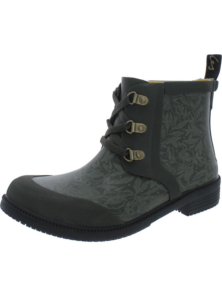 Joules Ashby Womens Lace-Up Round Toe Rain Boots