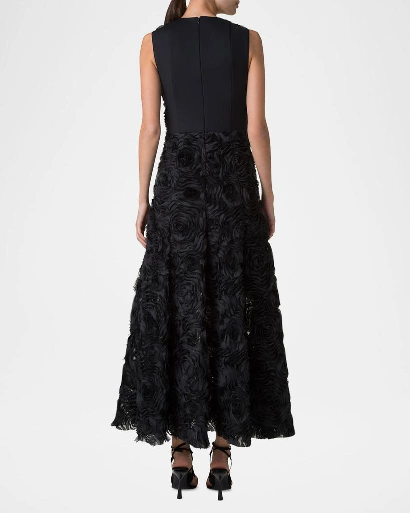 Akris Mixed-Media 3D Carnation Tulle Dress 3