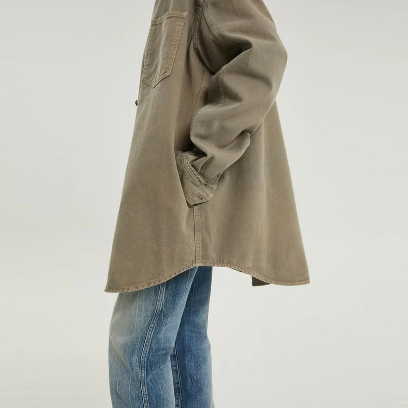 1989 STUDIO Light brown denim overshirt 5