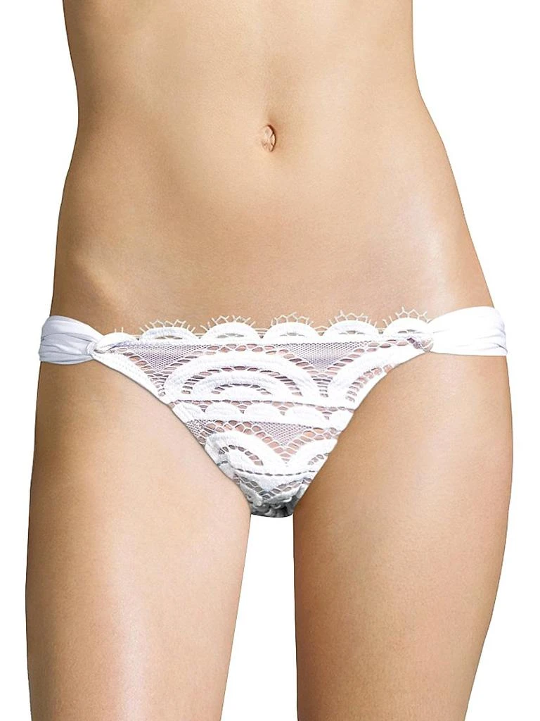 PilyQ Water Lily Lace Bikini Bottom 1