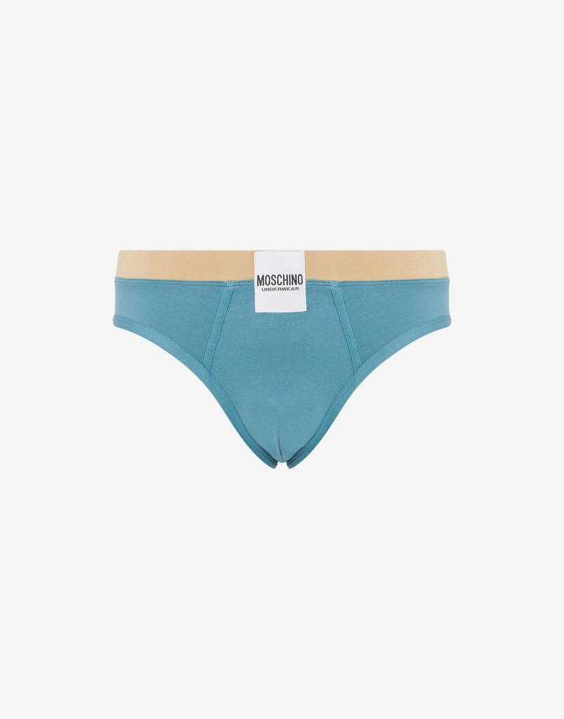 Moschino Stretch Jersey Slip With Logo Label