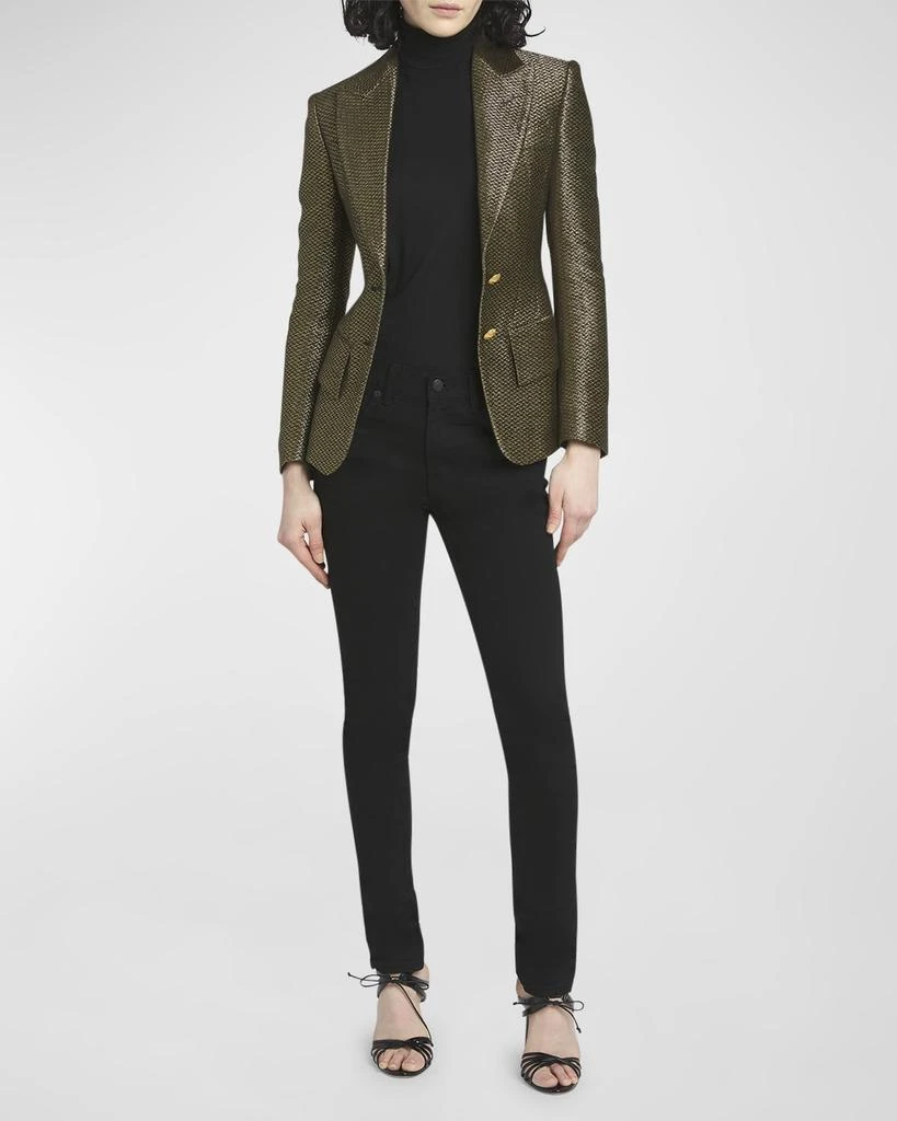 Tom Ford Low-Rise Stretch Twill Denim Skinny-Leg Pants 3