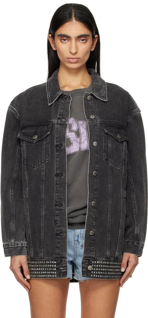 Ksubi Black Altar Phoenix Trucker Denim Jacket 1