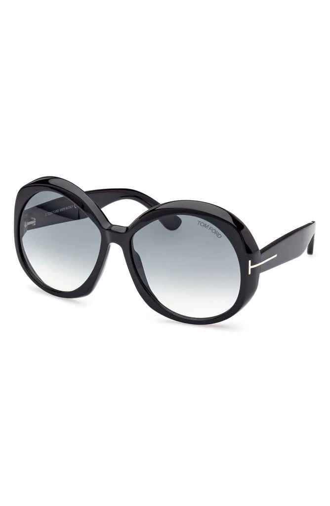 Tom Ford Annabelle 62mm Gradient Oversize Round Sunglasses 2