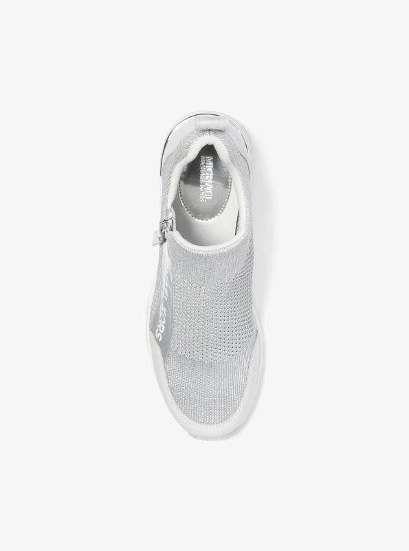 Michael Kors Willis Metallic Stretch Knit Trainer 4