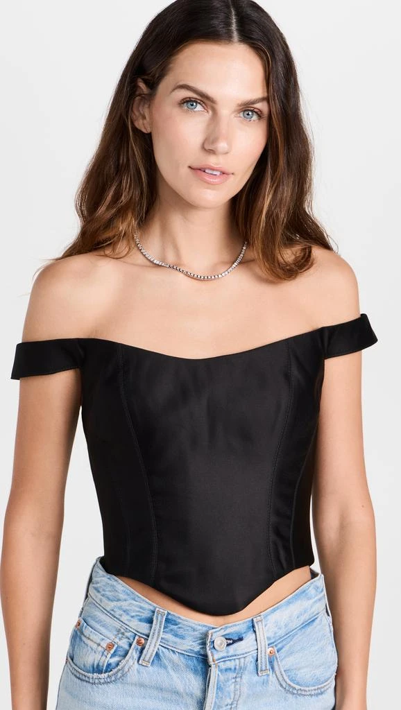 Rozie Corsets Off Shoulder Satin Corset Top 6