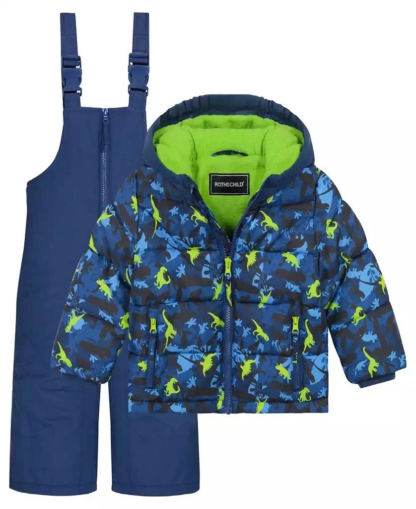 S Rothschild & CO Baby Boys Dino Printed Snowsuit 1
