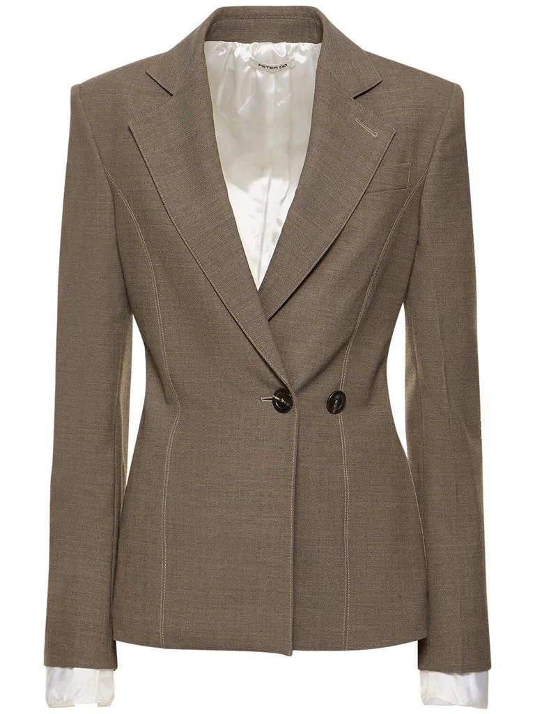 PETER DO Wool Blend Side Button Blazer 1