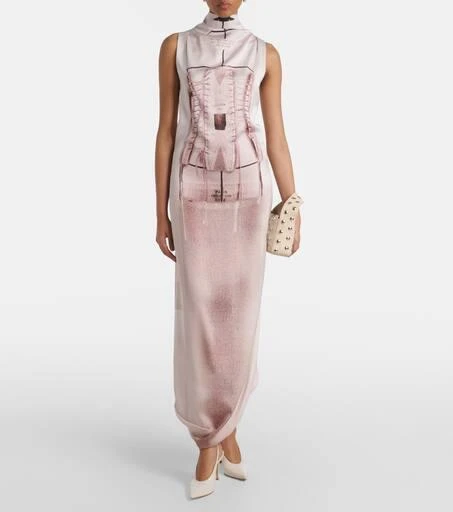 Gianvito Rossi Robbie 85 patent leather slingback pumps 3