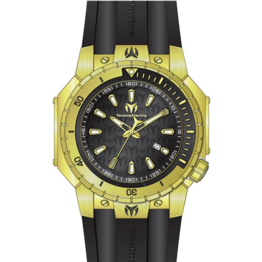 TechnoMarine Manta Sea Quartz Black Dial Men's Watch TM-224011