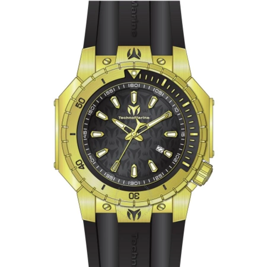 TechnoMarine Manta Sea Quartz Black Dial Men's Watch TM-224011 1