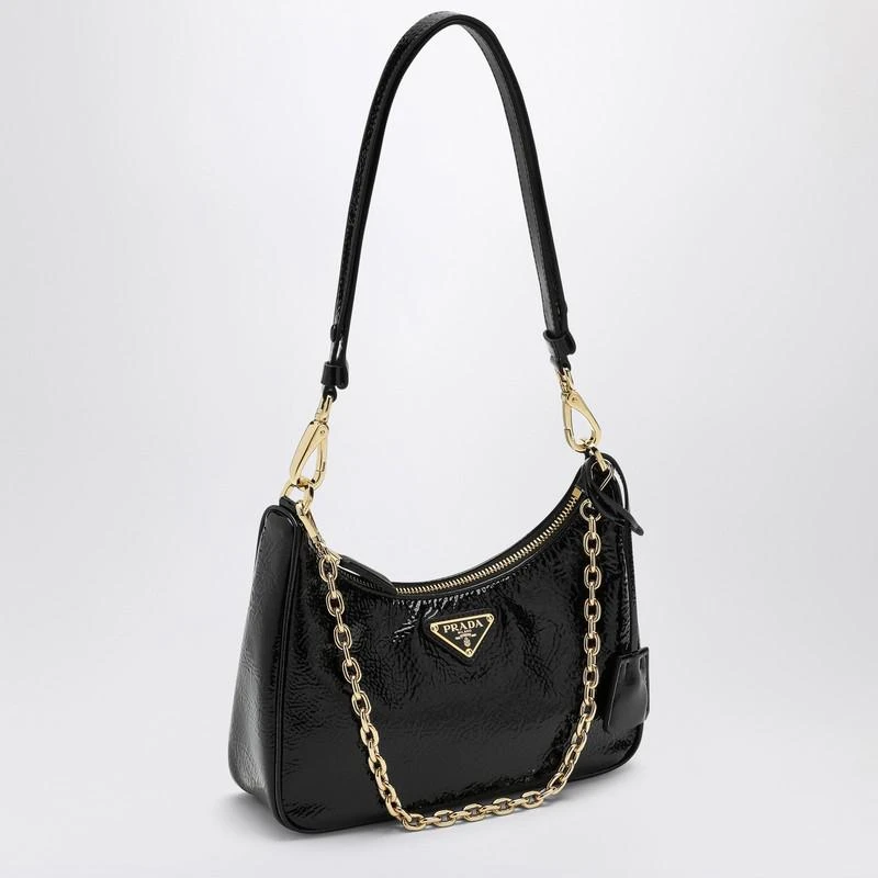 Prada Black Re-Edition mini bag in Naplak patent leather 3