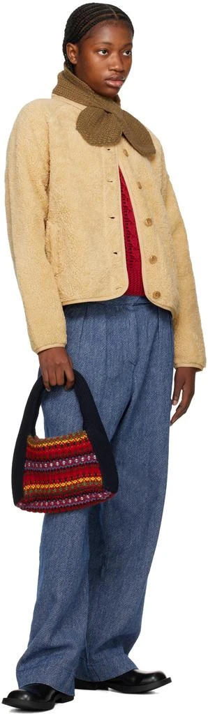 YMC YOU MUST CREATE Brown Slot Scarf 3