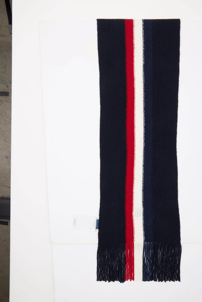 Moncler Navy Tricolor Wool Scarf 3