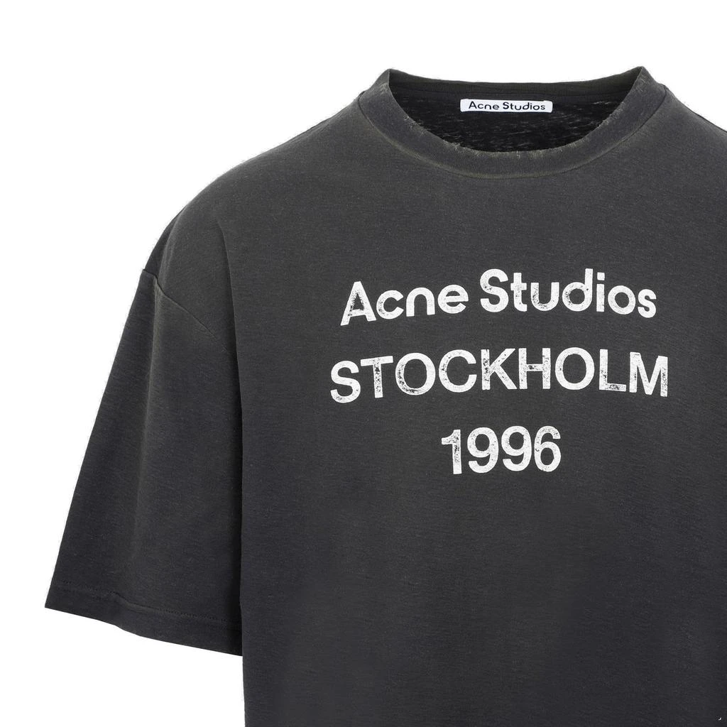 Acne Studios Acne Studios Logo Printed Crewneck T-Shirt 3