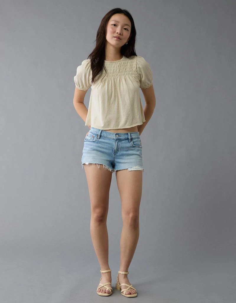AE AE Sunchaser Knit Puff Sleeve Smocked T-Shirt 5