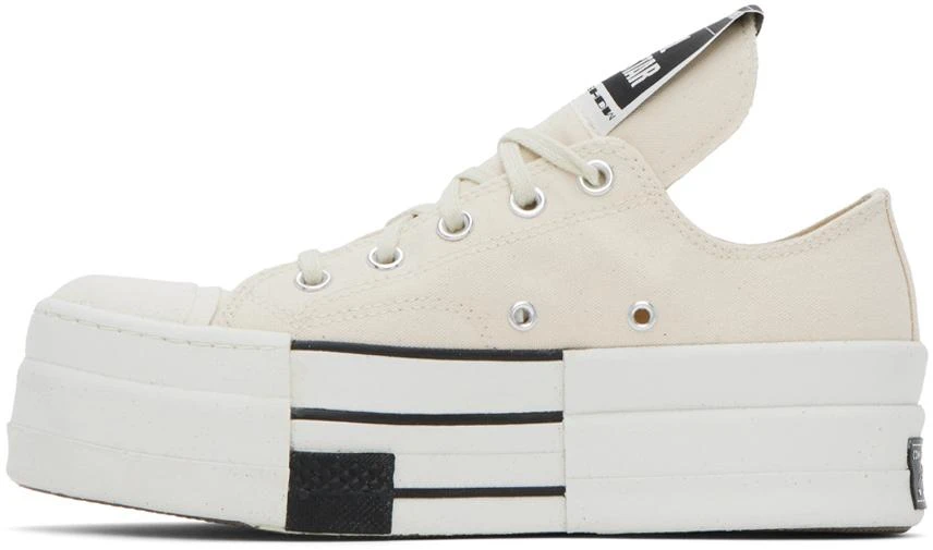 Rick Owens DRKSHDW Beige Converse Edition Drkstar Ox Low Top Sneakers 3