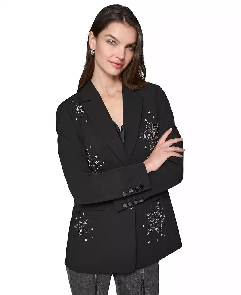 Karl Lagerfeld Paris Women's Embellished Blazer 3
