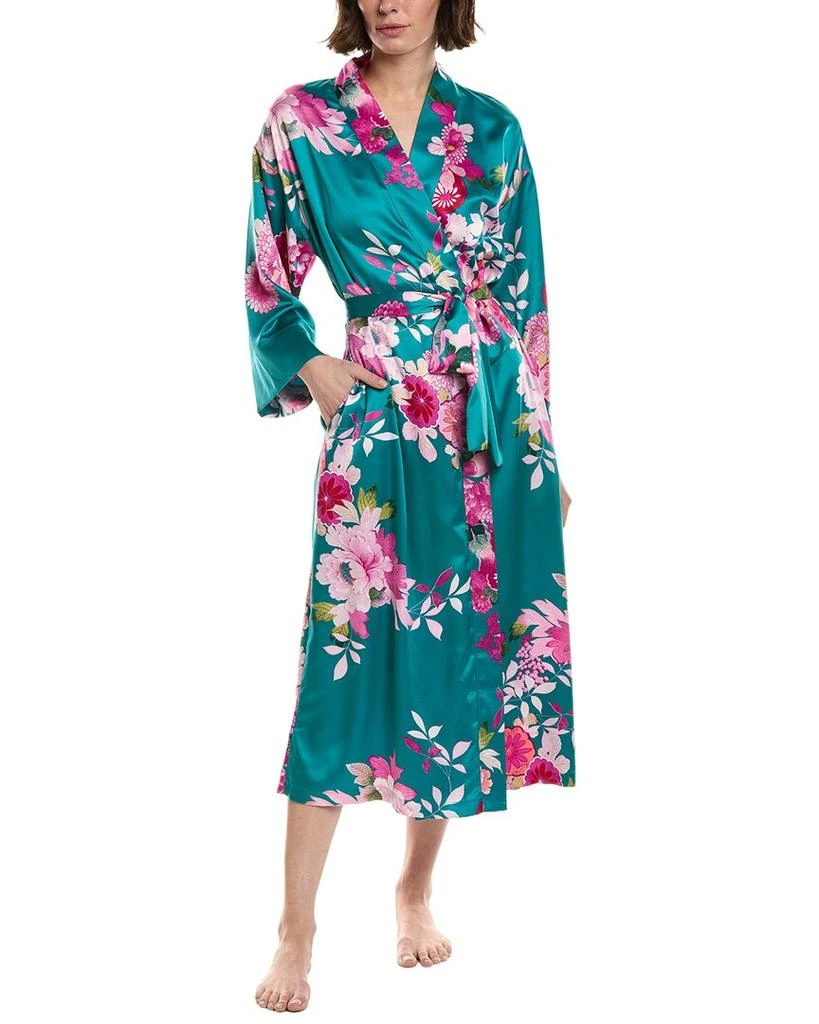 N Natori Empress Print Satin Robe