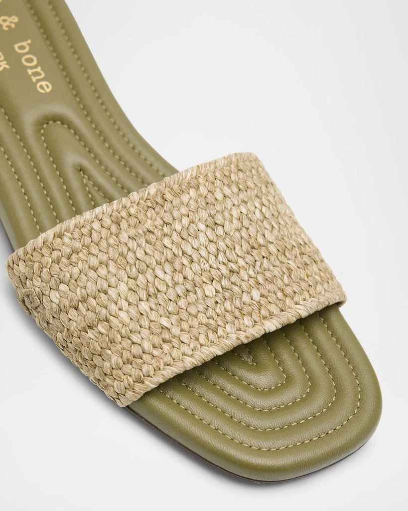 Rag & Bone Ellie Woven Flat Slide Sandals 4