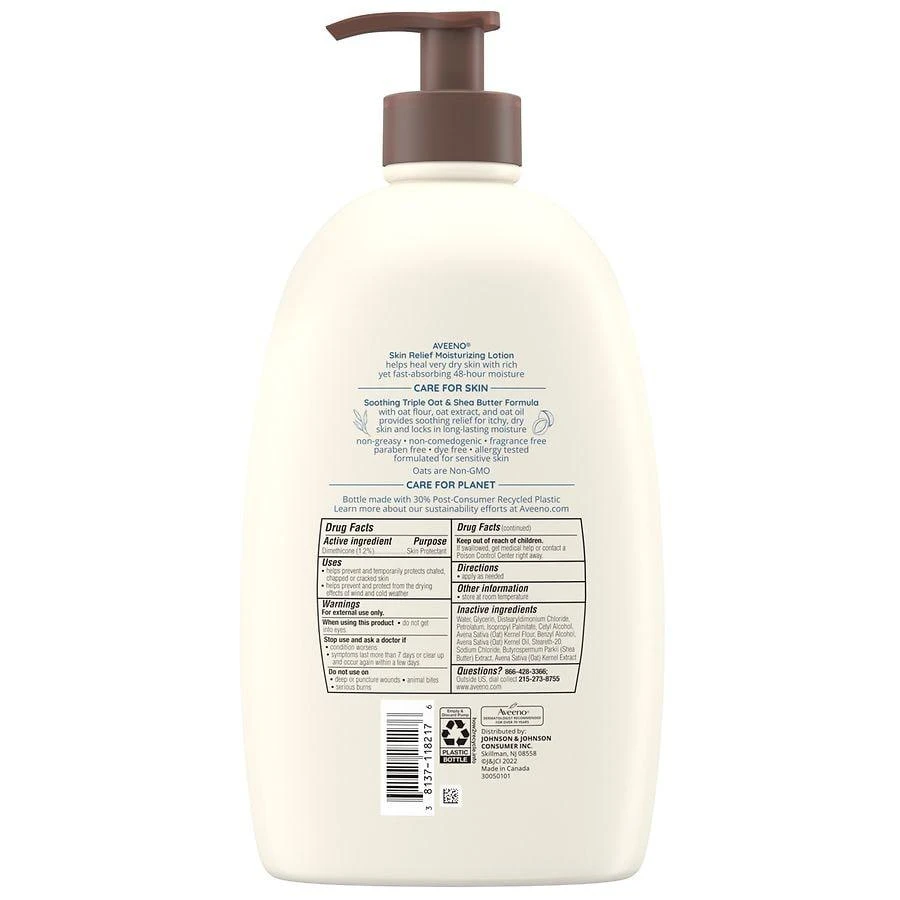 Aveeno Skin Relief Moisturizing Lotion with Soothing Triple Oat
Shea Butter Formula Fragrance-Free 4