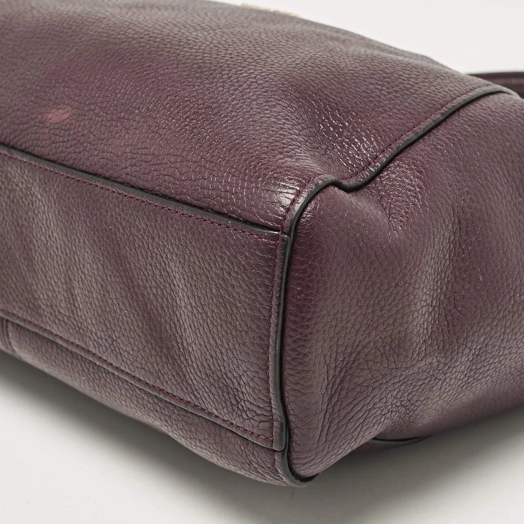 Coach Coach Purple Pebbled Leather Prairie Satchel 13