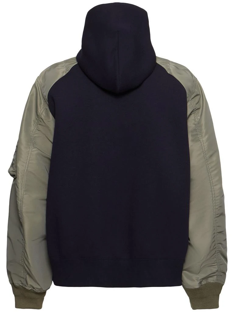 SACAI Sponge Cotton Blend Hoodie 4