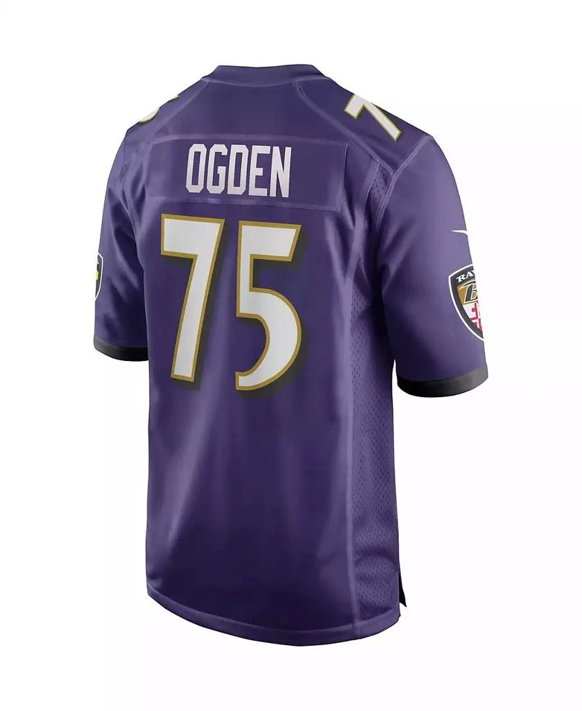 NIKE Men's Jonathan Ogden Purple Baltimore Ravens Game Retired Player Jersey 4