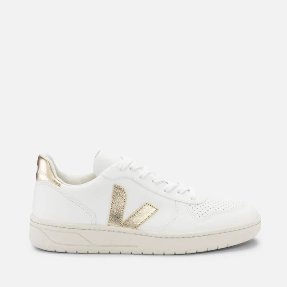 Veja VEJA V-10 CHROME-FREE LEATHER TRAINERS 1